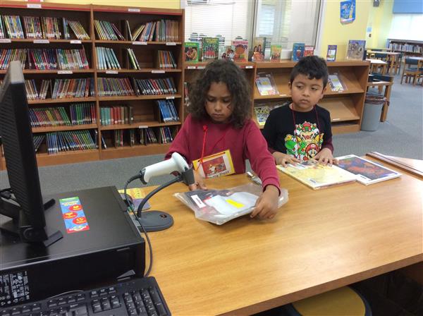 Checking out books